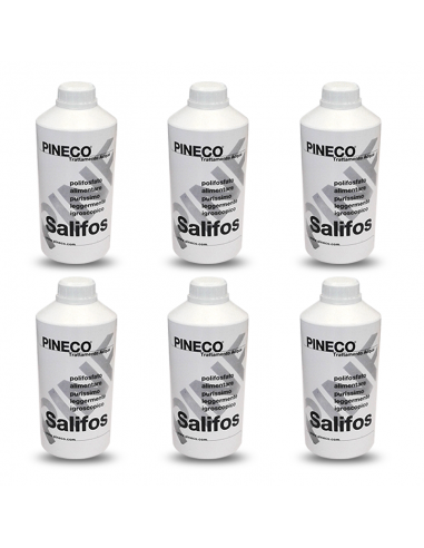 6 confezioni di Sale polifosfato Salifos da 1 kg - Pineco